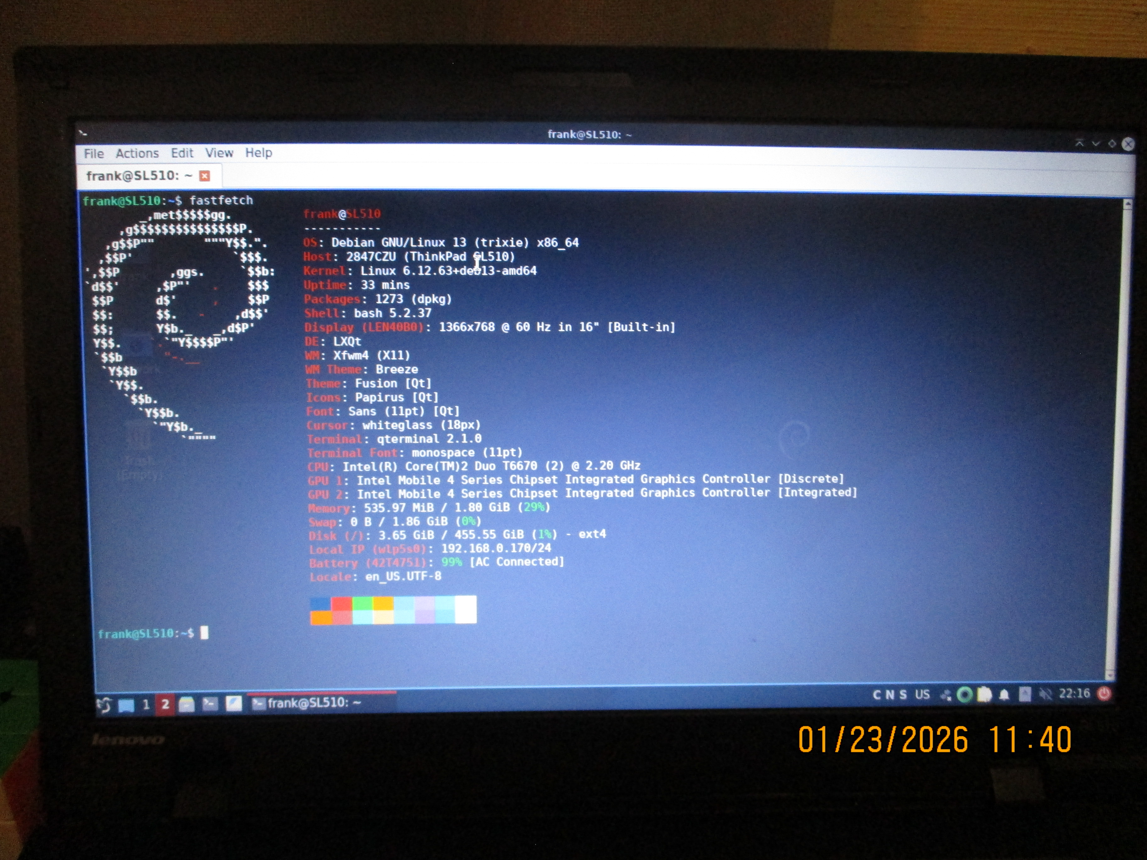 lxqt on debian